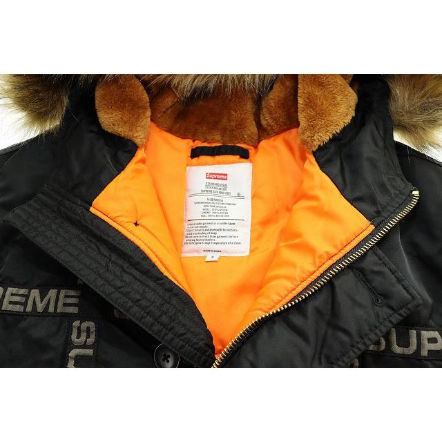 Supreme（シュプリーム） SUPREME 18AW LOGO TAPE N-3B PARKA BLACK S