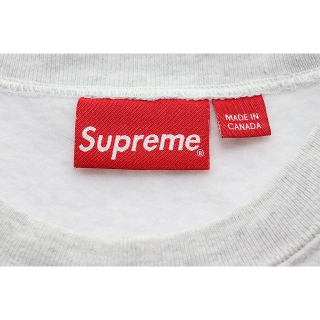 Supreme（シュプリーム） SUPREME SMALL BOX LOGO CREWNECK GREY L