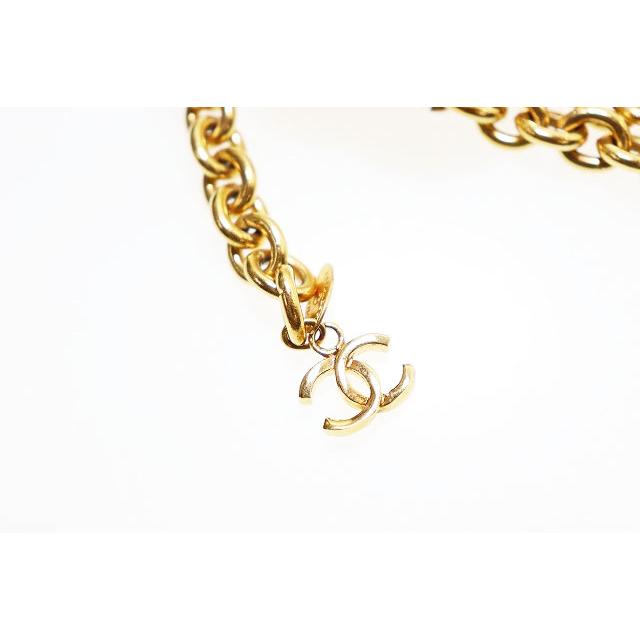 CHANEL 80s Vintage チェーンベルト フランス製 ゴールド CHANEL（シャネル） CHANEL 80s ココマーク マトラッセ チェーン