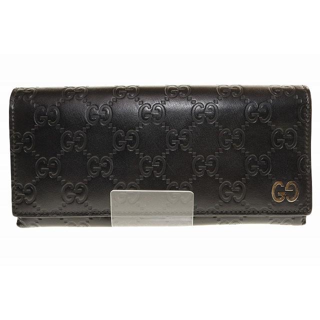 GUCCI（グッチ） シマレザー ウォレット ドリアン GG シグネチャー 長