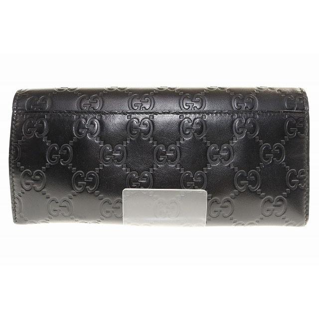 GUCCI（グッチ） シマレザー ウォレット ドリアン GG シグネチャー 長