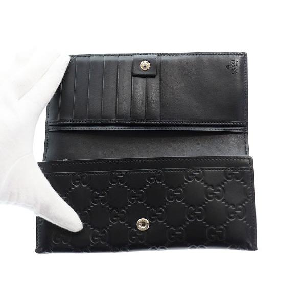 GUCCI（グッチ） シマレザー ウォレット ドリアン GG シグネチャー 長