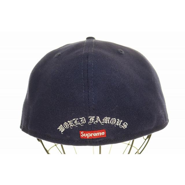 帽子 24SS Supreme Gold Cross S Logo New Era Supreme Gold Cross S Logo New Era Fitted Hat Light Navy - SS24 - US