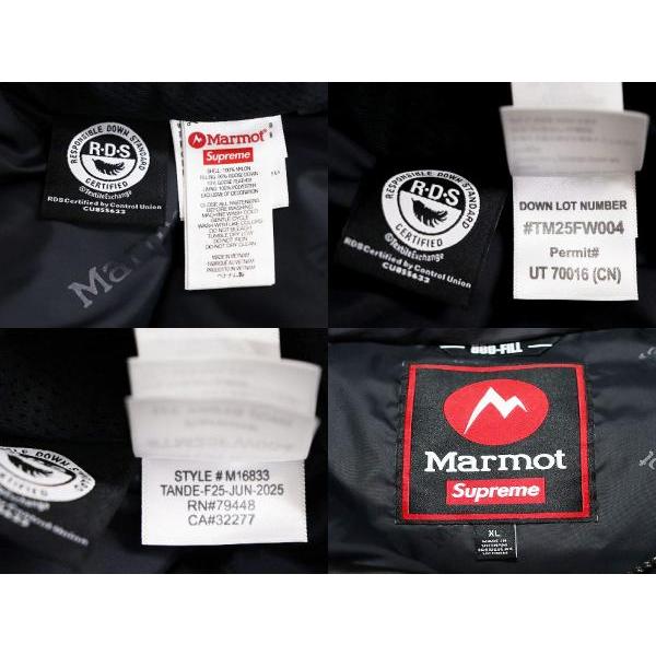 Supreme（シュプリーム） × MARMOT 25AW 800-FILL DOWN PARKA XL BLACK