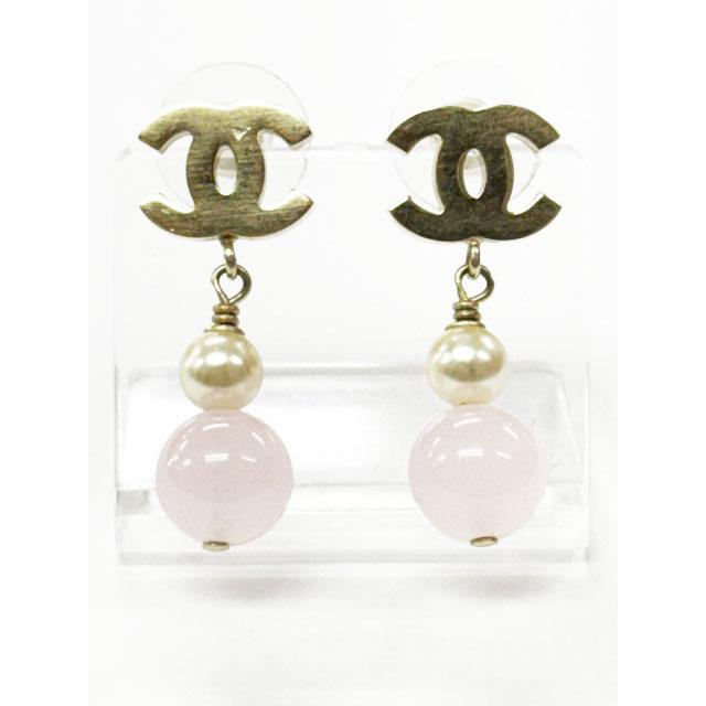 CHANEL（シャネル） ピアス ココマーク スウィング パール ピンク