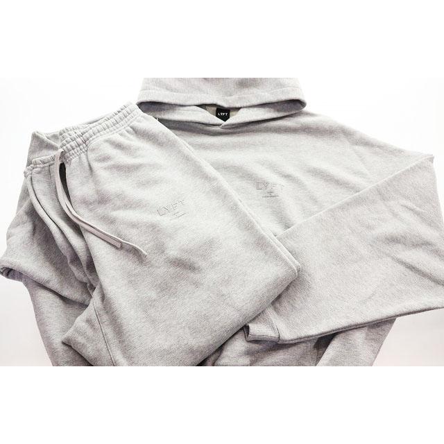 LYFT グレー フード付きパーカー Double Face Zip-Up Hoodie - Grey – LÝFT