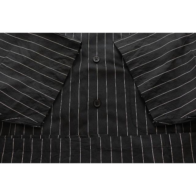 Supreme（シュプリーム） SUPREME 25SS STRIPE S/S PAJAMA SHIRT BLACK