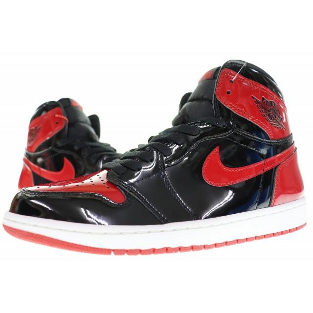 NIKE（ナイキ） NIKE AIR JORDAN 1 RETRO HIGH OG PATENT BRED 29cm 