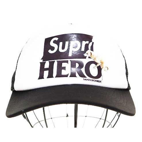 SUPREME × ANTI HERO メッシュキャップCAP BLACK 黒 Supreme（シュプリーム） × ANTI HERO 22SS MESH BACK 5PANEL CAP