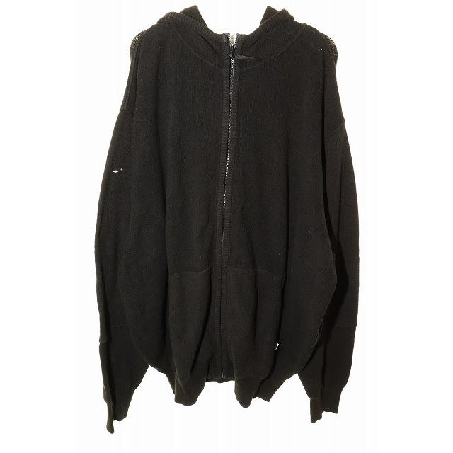 グッドイナフ GOODENOUGH 00s 裾ロゴ ストレッチ コットン ニット 