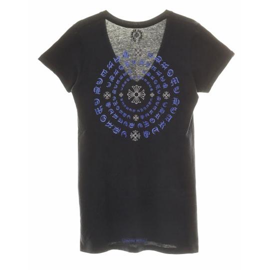 CHROME HEARTS CHプラスサークルプリント VネックTシャツ CHROME HEARTS（クロムハーツ） CHROME HEARTS Vネック 半袖 Tシャツ