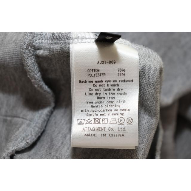 ATTACHMENT（アタッチメント） ATTACHMENT CO/PE DOUBLE KNIT SWEAT