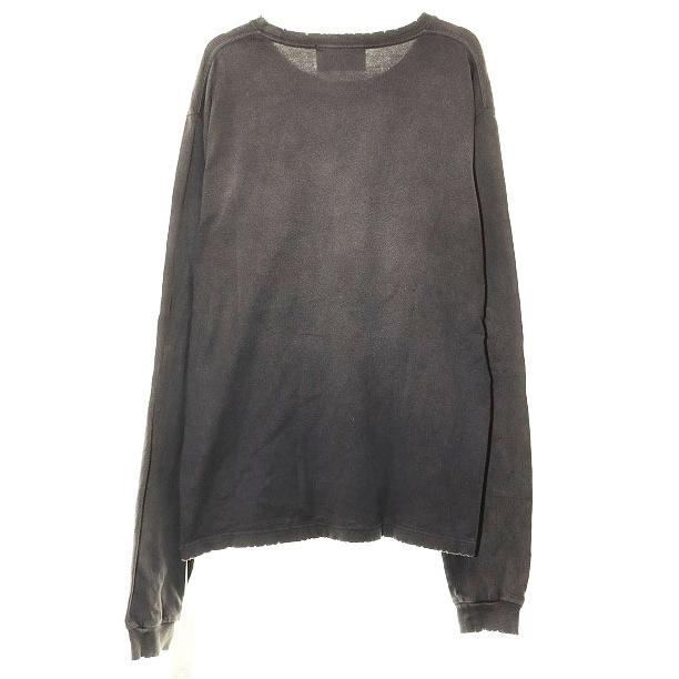 シュガーヒル SUGARHILL COLLEGE PRINT LONG SLEEVE T-SHIRT BLACK