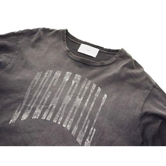 シュガーヒル SUGARHILL COLLEGE PRINT LONG SLEEVE T-SHIRT BLACK