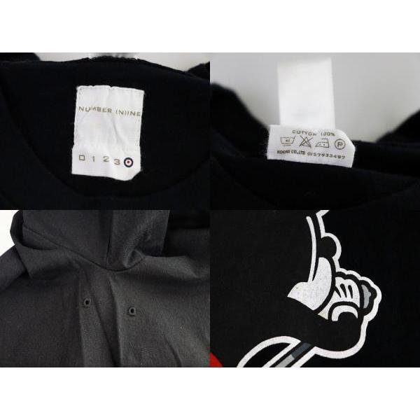 【新品・未使用】NUMBER (N)INE ミッキー 長袖Tシャツ XLサイズ ナンバーナイン NUMBER (N)INE 稀少 00SS オリジナル 2000年 ミッキー