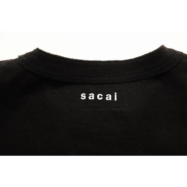 サカイ sacai 20AW EINSTEIN T-SHIRT BLACK サイズ 3 20-0117S