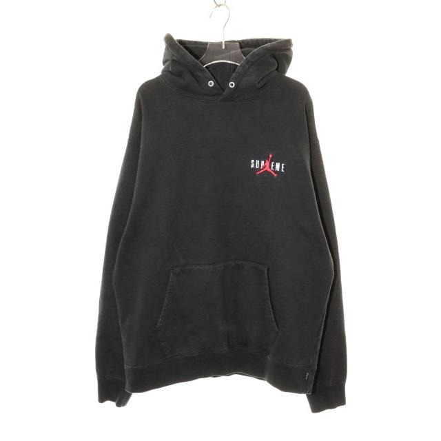 Supreme ジョーダン フーディー ブラック Supreme（シュプリーム） × JORDAN 24AW HOODED SWEATSHIRT BLACK M