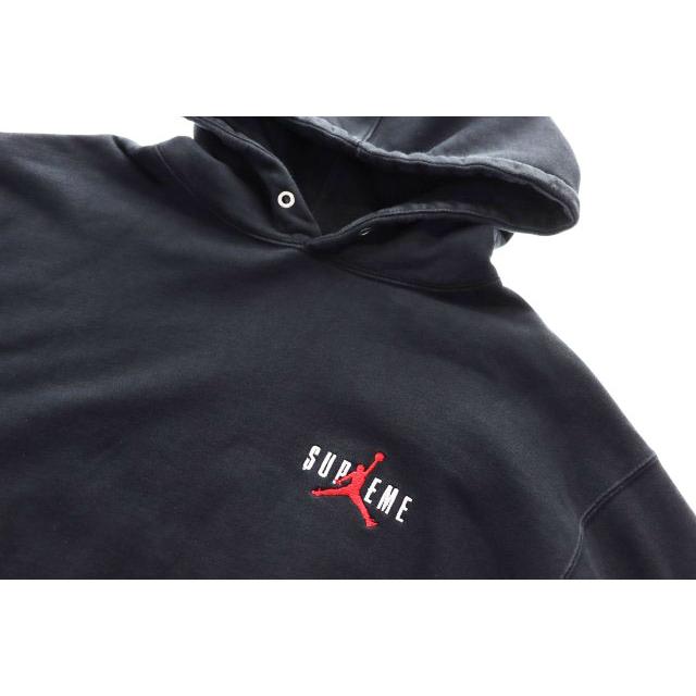 Supreme（シュプリーム） × JORDAN 24AW HOODED SWEATSHIRT BLACK M