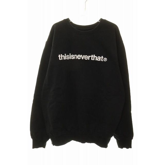 ディスイズネバーザット thisisneverthat T-LOGO CREWNECK SWEAT BLACK 