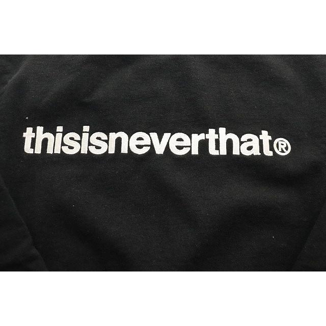 ディスイズネバーザット thisisneverthat T-LOGO CREWNECK SWEAT BLACK