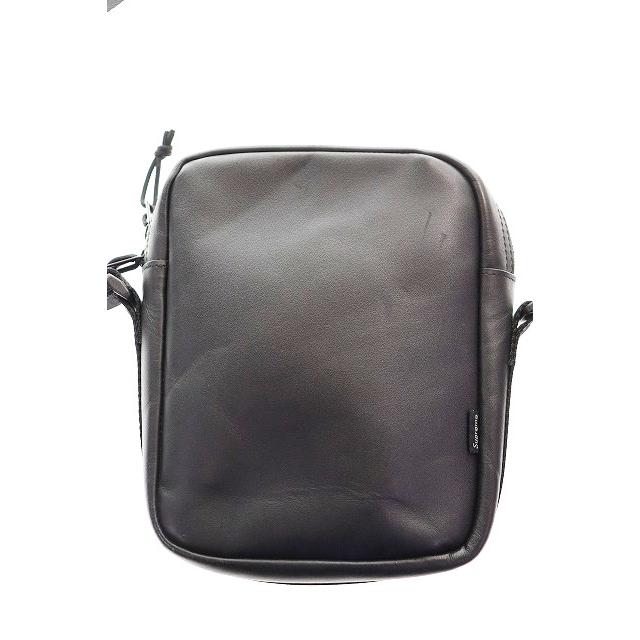 Supreme（シュプリーム） SUPREME 23AW LEATHER SHOULDER BAG BLACK