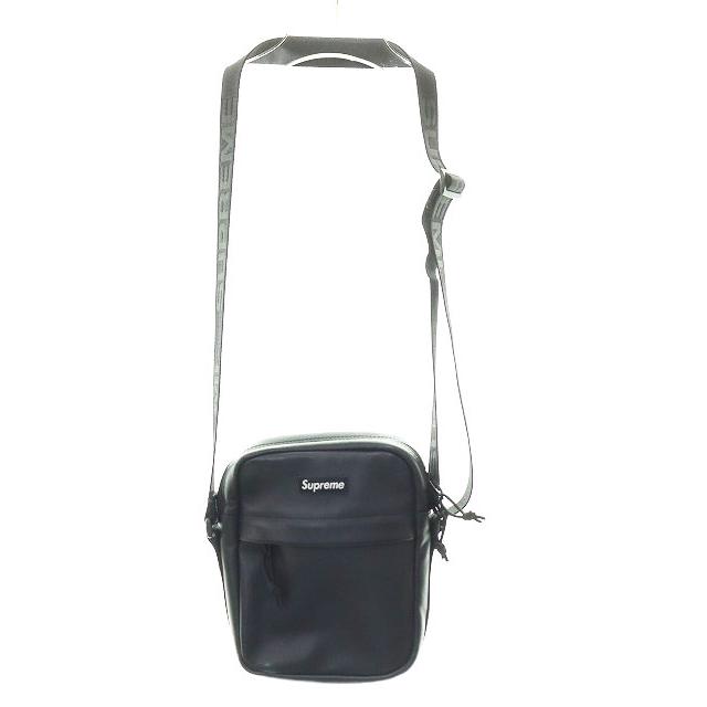 Supreme（シュプリーム） SUPREME 23AW LEATHER SHOULDER BAG BLACK