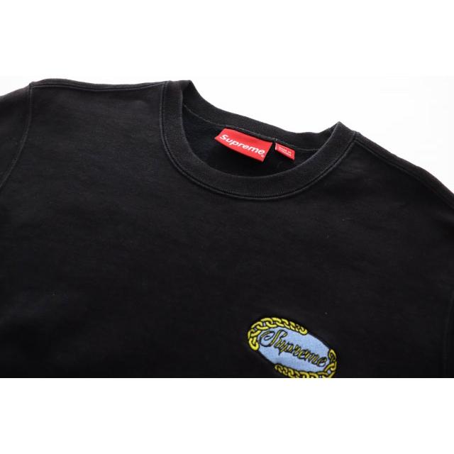 Supreme（シュプリーム） SUPREME 19SS CHAIN LOGO CREWNECK BLACK