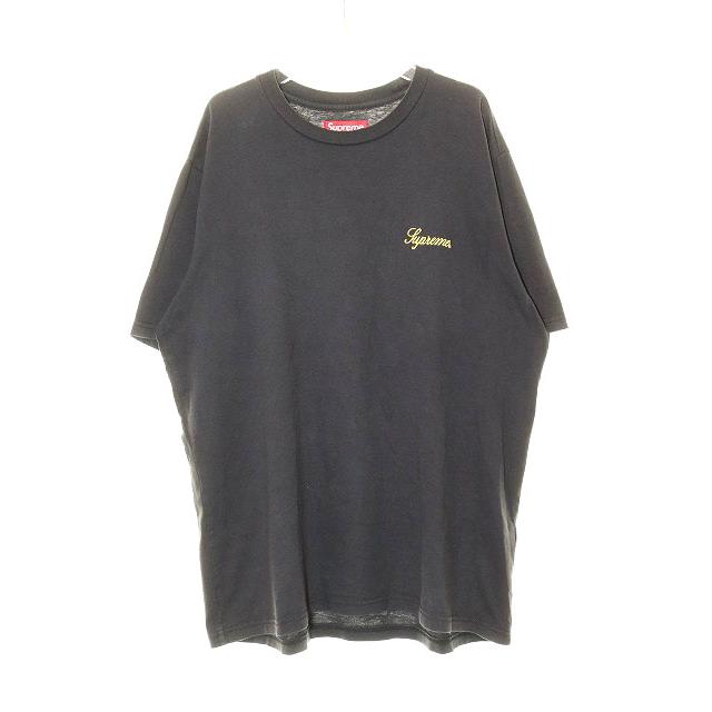 Supreme（シュプリーム） SUPREME 23AW WASHED SCRIPT S/S TOP BLACK M 