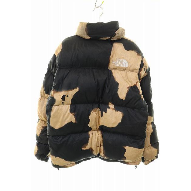 シュプリーム SUPREME 21AW BLEACHED DENIM PRINT NUPTSE JACKET M NF0A7WO8 ブリーチ デニム プリント ヌプシ ダウン ジャケット 260320の画像