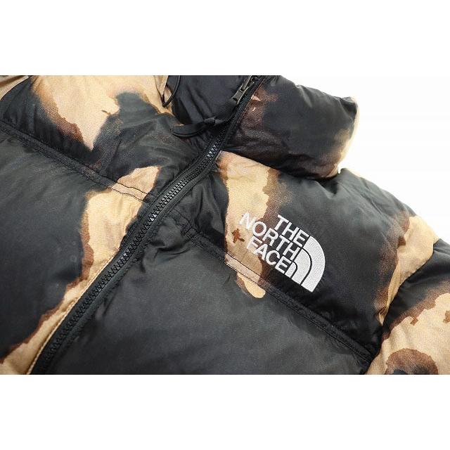 シュプリーム SUPREME 21AW BLEACHED DENIM PRINT NUPTSE JACKET M NF0A7WO8 ブリーチ デニム プリント ヌプシ ダウン ジャケット 260320の画像