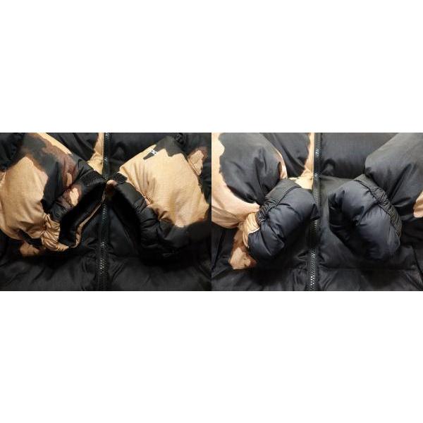 シュプリーム SUPREME 21AW BLEACHED DENIM PRINT NUPTSE JACKET M NF0A7WO8 ブリーチ デニム プリント ヌプシ ダウン ジャケット 260320の画像