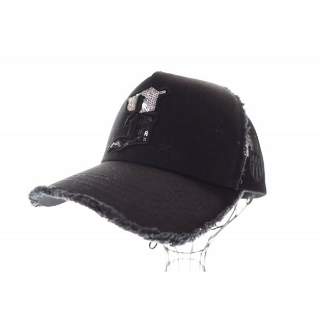 ヨシノリコタケ 3 スパンコール メッシュキャップ YOSHINORI KOTAKE DESIGN CAP SPANGLE 3 BLACK ヨシノリ コタケ