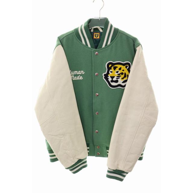 ヒューマンメイド HUMAN MADE 20AW VARSITY JACKET GREEN M バーシティ