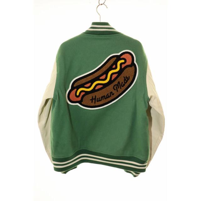 ヒューマンメイド HUMAN MADE 20AW VARSITY JACKET GREEN M バーシティ