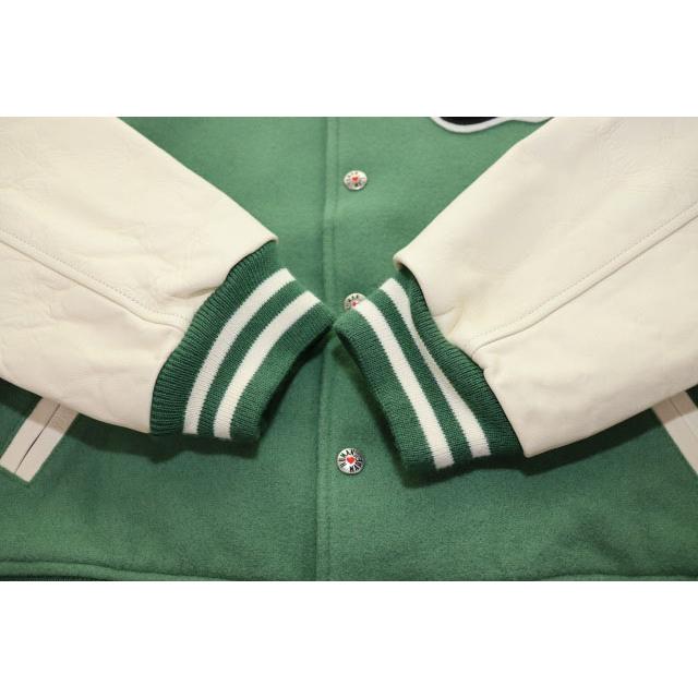 ヒューマンメイド HUMAN MADE 20AW VARSITY JACKET GREEN M バーシティ