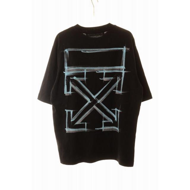 off-white オフホワイト黒 Tシャツ　正規品 オフホワイト OFF WHITE 21AW BLACK S OMAA119F21JER023 バックアロー