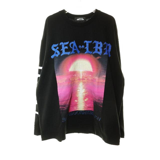 ウィンダンシー WIND AND SEA × LIBERE 24SS GRAPHIC LS TEE BLACK M 