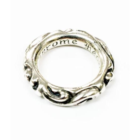 『CHROME HEARTS 』　クロムハーツ スクロールバンド　リング　９号 CHROME HEARTS（クロムハーツ） CHROME HEARTS SCRL BAND 9号