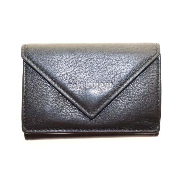 BALENCIAGA（バレンシアガ） ペーパー ミニ ウォレット 3つ折り 財布