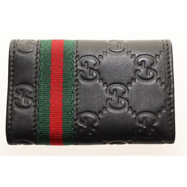 GUCCI（グッチ） キーケース 6連 GGシマ レザー シェリーライン