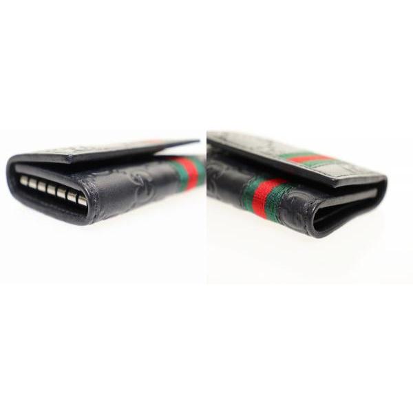 GUCCI（グッチ） キーケース 6連 GGシマ レザー シェリーライン