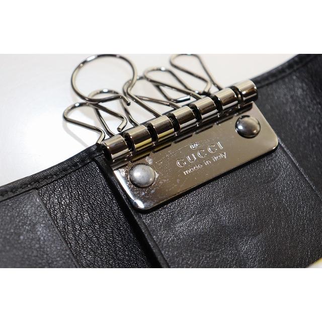 GUCCI（グッチ） キーケース 6連 GGシマ レザー シェリーライン