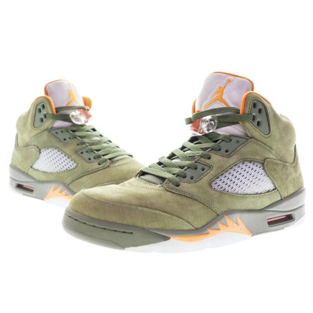 NIKE（ナイキ） NIKE AIR JORDAN 5 RETRO ARMY OLIVE SOLAR ORANGE
