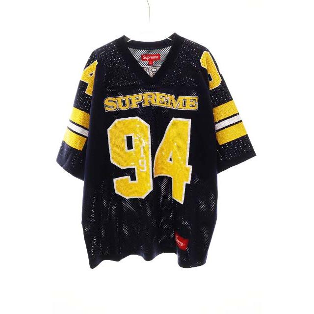 Supreme（シュプリーム） SUPREME 25AW SEQUIN FOOTBALL JERSEY NAVY M