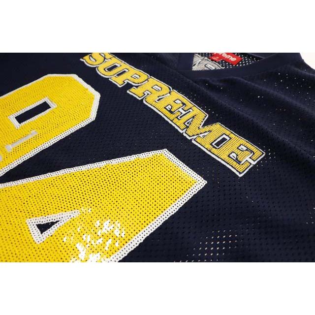 Supreme（シュプリーム） SUPREME 25AW SEQUIN FOOTBALL JERSEY NAVY M