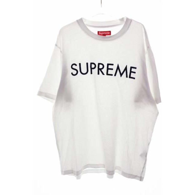 Supreme（シュプリーム） SUPREME 25SS CAPITAL S/S TOP WHITE M