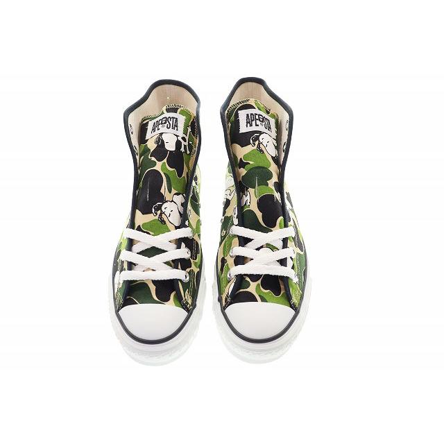 アベイシングエイプ A BATHING APE 稀少 1st Camo APESTA HI 2014 27.5cm PEANUTS SNOOPY エイプスタ ハイ スニーカー スヌーピー ▲■2605の画像