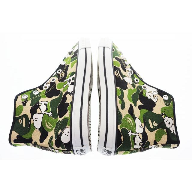 アベイシングエイプ A BATHING APE 稀少 1st Camo APESTA HI 2014 27.5cm PEANUTS SNOOPY エイプスタ ハイ スニーカー スヌーピー ▲■2605の画像