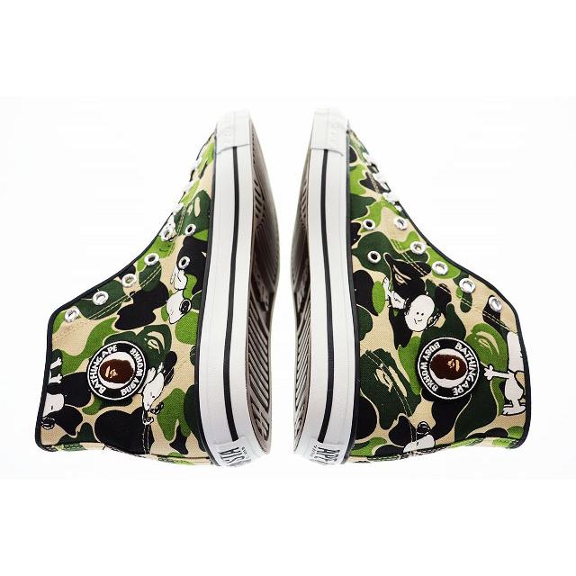 アベイシングエイプ A BATHING APE 稀少 1st Camo APESTA HI 2014 27.5cm PEANUTS SNOOPY エイプスタ ハイ スニーカー スヌーピー ▲■2605の画像