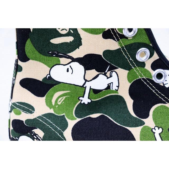 アベイシングエイプ A BATHING APE 稀少 1st Camo APESTA HI 2014 27.5cm PEANUTS SNOOPY エイプスタ ハイ スニーカー スヌーピー ▲■2605の画像